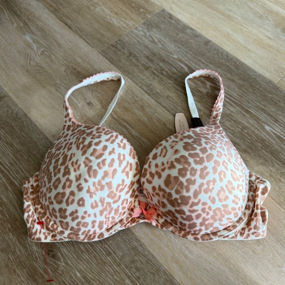 Lot 2 NWT Victoria's Secret Push Up Bras  Body By Victoria 38C Blue Nude Neutral - Picture 15 of 16